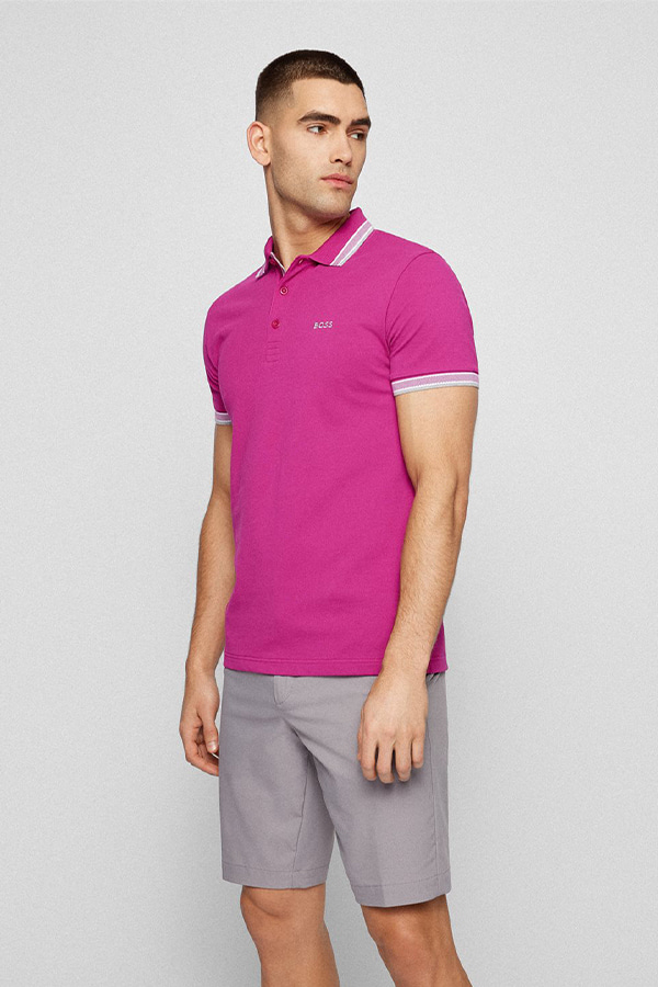 ΜΠΛΟΥΖΑ POLO BOSS - 653 ΦΟΥΞΙΑ